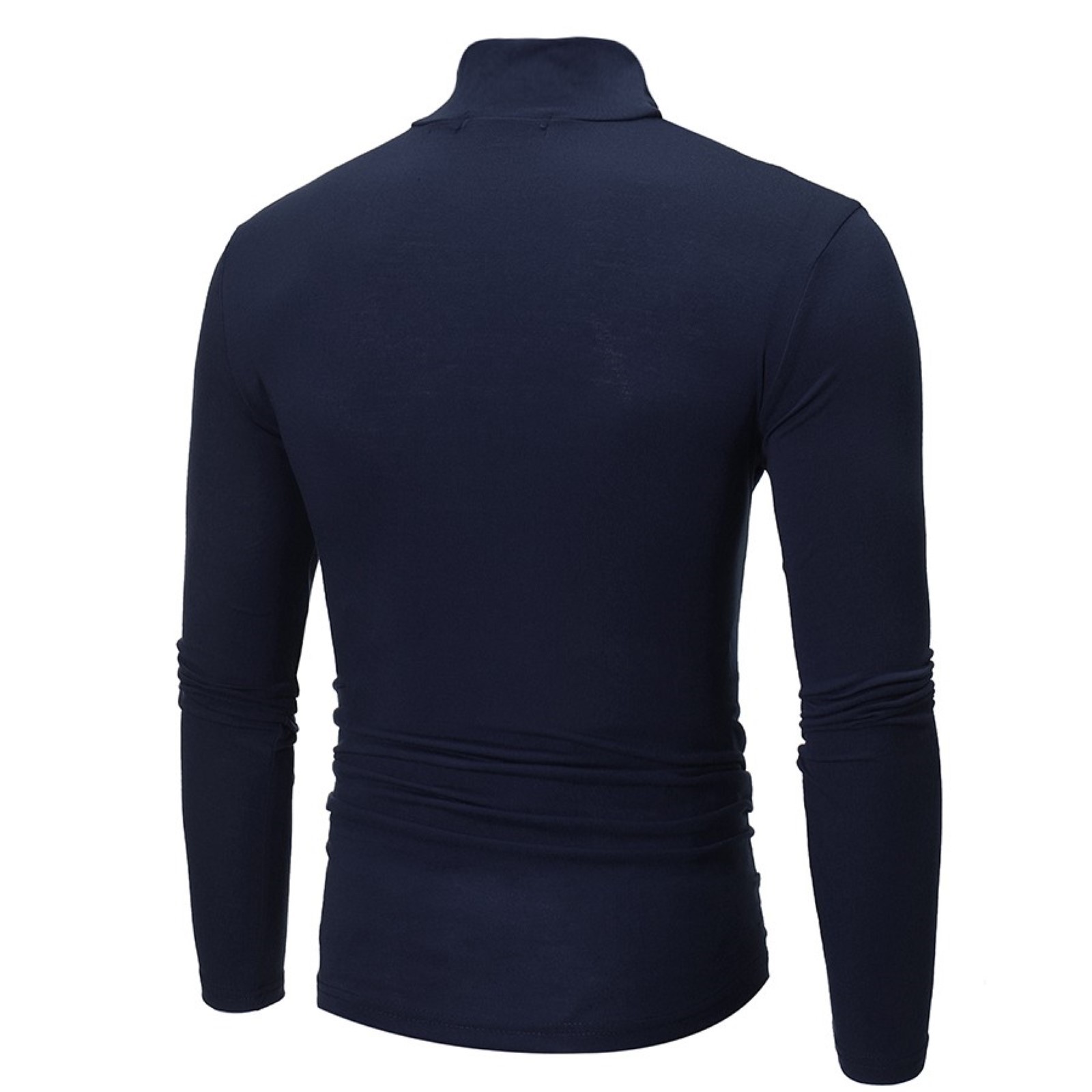 thumbnail image 5 of Ropa interior térmica de cuello alto para hombre, ideal para el invierno: jersey básico de manga larga para uso diario, 5 of 5